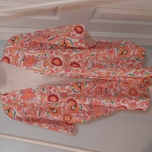 ROXY Peach Floral Kimono XS/S